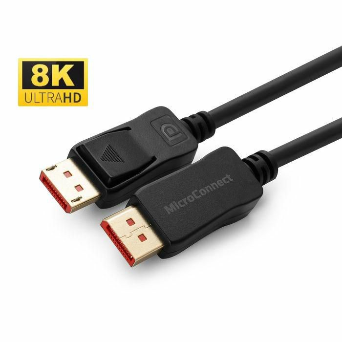 MicroConnect DisplayPort 1.4 8K-kabel – 2 m