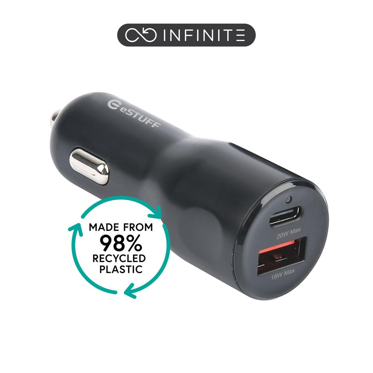 eSTUFF INFINITE Car Charger 38W. 1 x