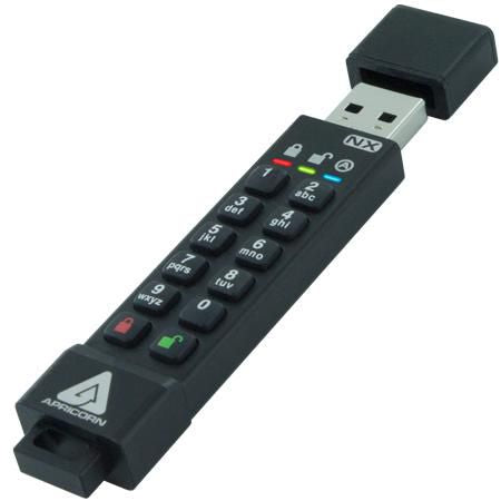 Apricorn Aegis Secure Key 3NX 128GB krypteret USB